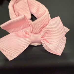 Charming Pink Bow Hair Tie for Kids